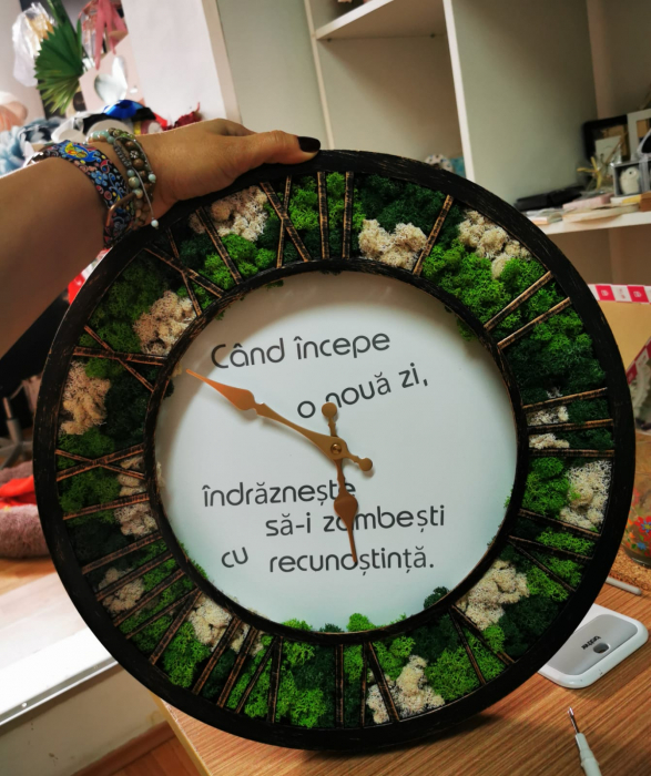 Ceas personalizat cu licheni EXT-L27 [3]