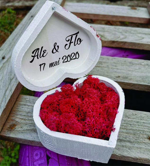 Cutie personalizata pt verighete Love Heart [2]