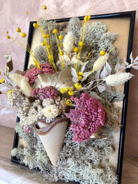 Tablou 3D flori uscate 30x20 [3]