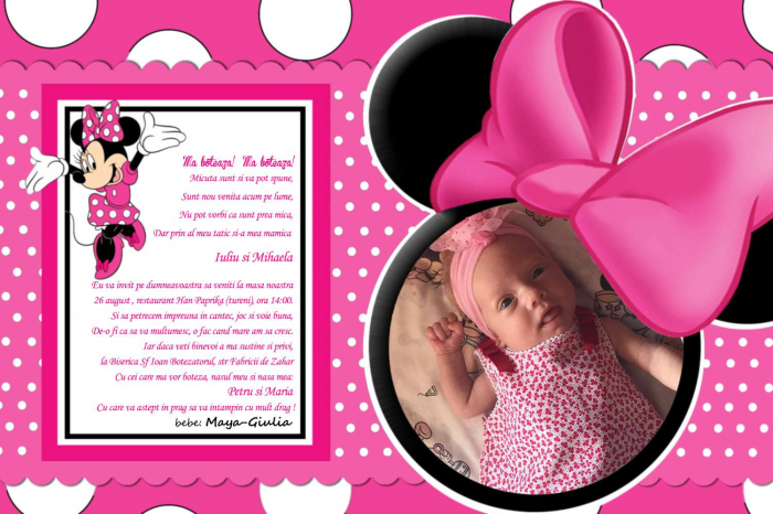 Invitație digitală Minnie [2]
