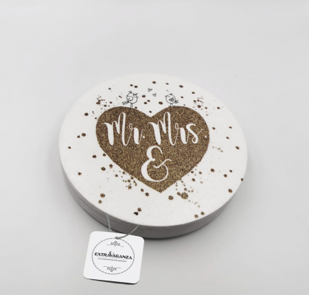 Cutie verighete personalizata Gold Passion [2]