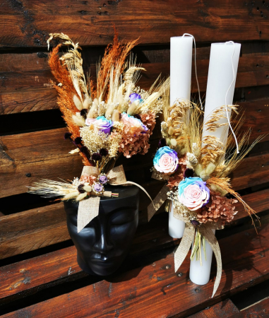 Flori uscate si criogenate - Lumanare BOHO eXt-L01