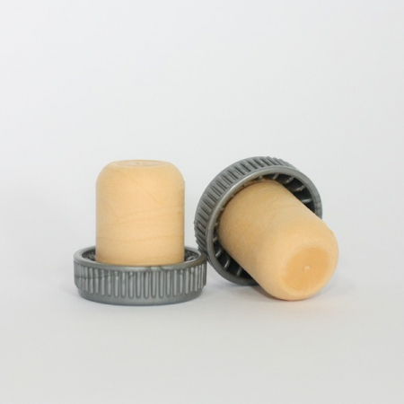 Dopuri si capace - Dop cognac sintetic cu cap plastic argintiu
