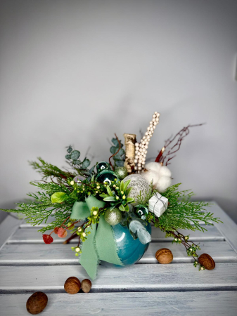 2025 Craciun - Aranjament Turquoise Magic