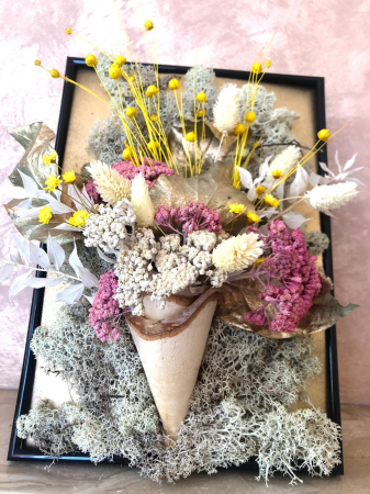 Tablou 3D flori uscate 30x20 [1]