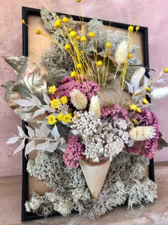 Tablou 3D flori uscate 30x20 [0]