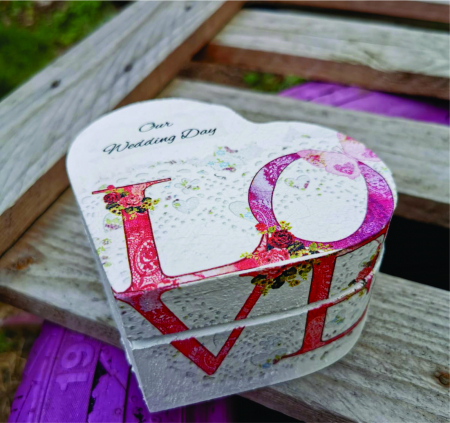 Cutie personalizata pt verighete Love Heart [2]