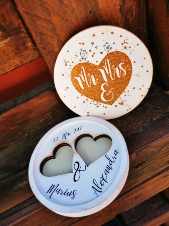 Cutie verighete personalizata Gold Passion [0]