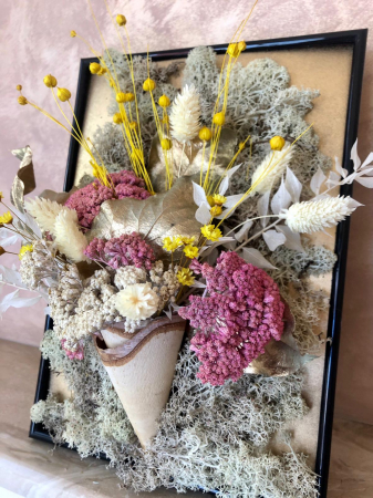 Tablou 3D flori uscate 30x20 [2]