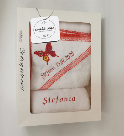 Accesorii botez - Trusou botez personalizat cu fluturas