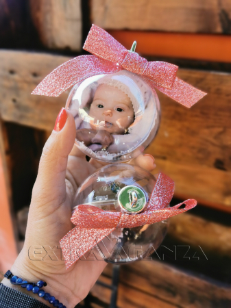 Glob rotund personalizat 7 cm [3]