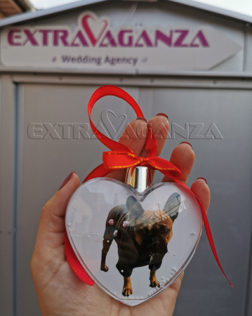 2022 Crăciun - Glob inima personalizat