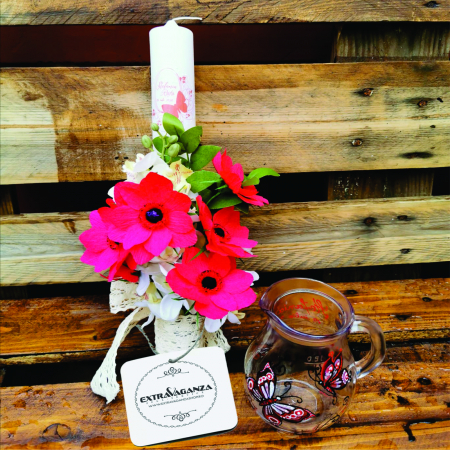 Set canta, paper flower candle Butterfly [0]