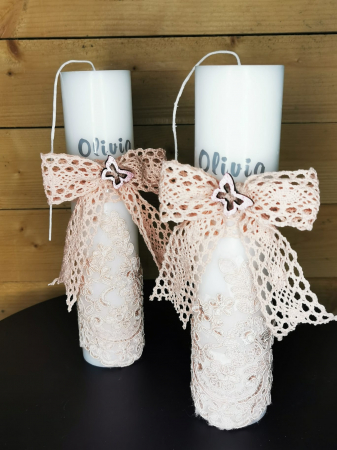 Accesorii botez - Lumânare botez butterfly