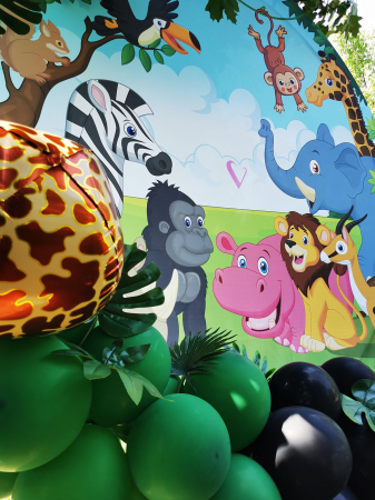 Photocorner cu arcadă de baloane - Photocorner tematic Jungle 1