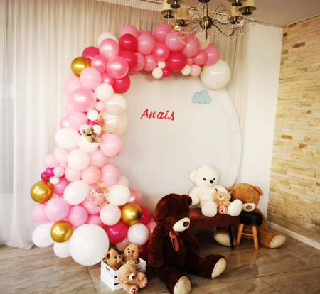 Photocorner cu arcadă de baloane - Photocorner tematic Teddy 5