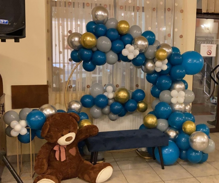 Photocorner cu arcadă de baloane - Photocorner tematic Teddy 7