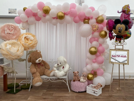 Photocorner cu arcadă de baloane - Photocorner tematic Teddy 7