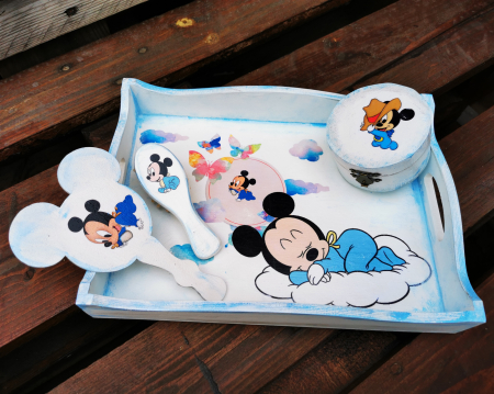 Obiecte personalizate pt. copilasi - Set taiere moț Mickey EXT-SM3