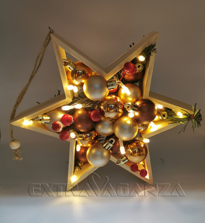 Aranjamente tematice - Stea cu luminite EXT-S4