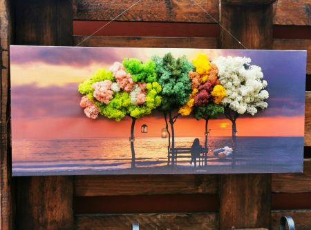 Tablou 4 anotimpuri personalizat cu licheni EXT-T16 [2]