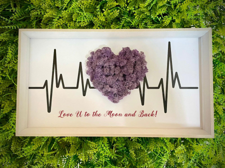 8 Martie - Tablou licheni Heart Beats EXT-L16