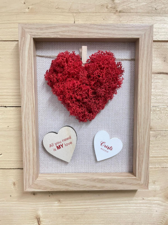 8 Martie - Tablou licheni Heart Beats EXT-L17