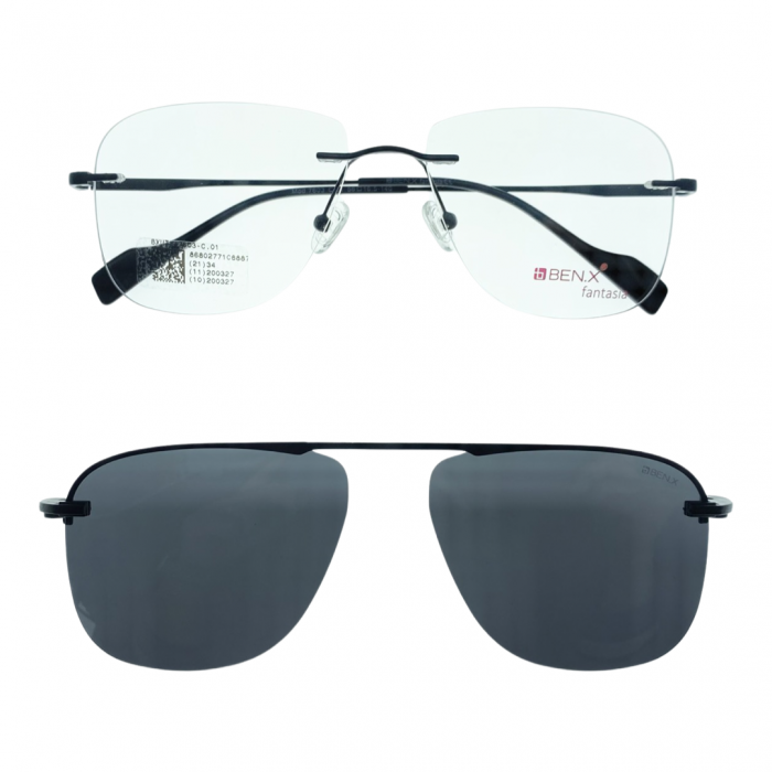 Rame ochelari vedere Ben.X 7603 C01 Clip-On Polarizat [6]
