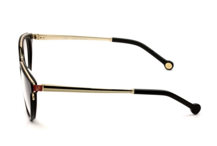Carolina Herrera VHE124 0700 – Ramă Ochelari de Vedere Cat Eye Neagră [2]