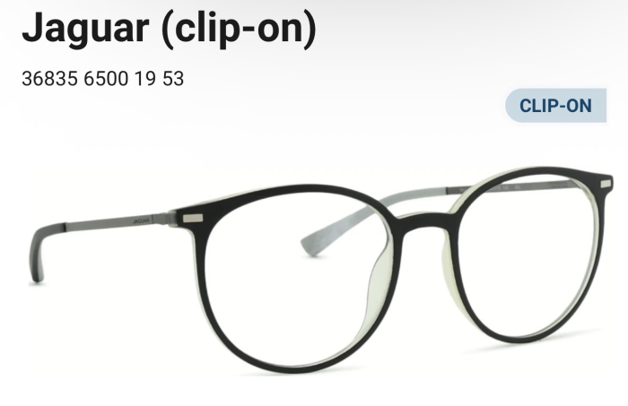 Jaguar 36835 6500 Rame Ochelari vedere cu ClipOn Polarizat [2]