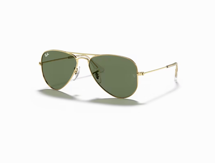 Ray-Ban Junior RJ9506S 223/71 – Ochelari de Soare Copii Aviator, Aurii cu Lentile Verzi [3]