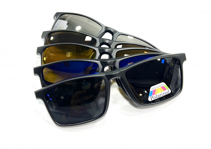 Rame de Ochelari Vedere DX Creative TR2313 Cu Clip-On Polarizat / 5 Clip-Ons [1]
