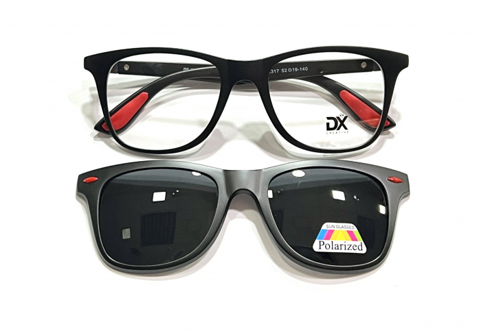 Rame de Ochelari Vedere DX Creative TR2317 Cu Clip-On Polarizat / 5 Clip-Ons [1]