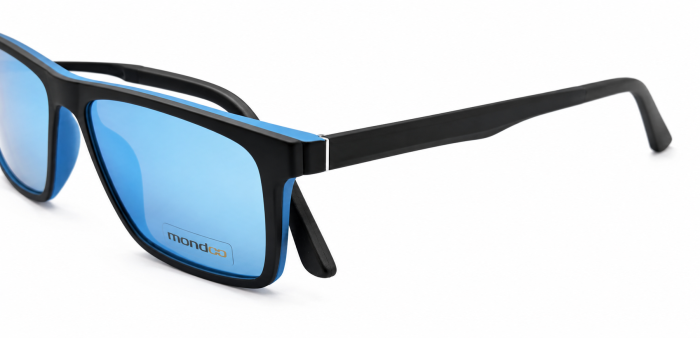 Rame Mondoo 0632 U05  Kids cu clipOn Mirror blue polarizat Rame Ochelari de Vedere [2]