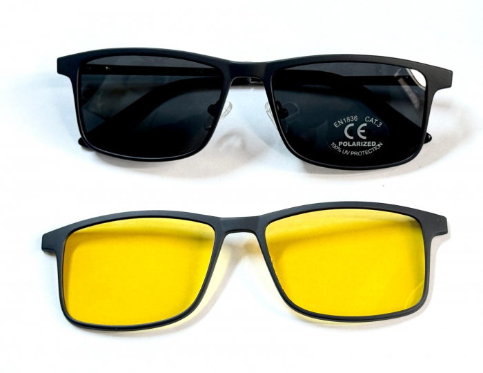 Rame Ochelari de vedere JLB1232 C2 cu 2 Clip-Ons Polarizat + Condus Noaptea [1]