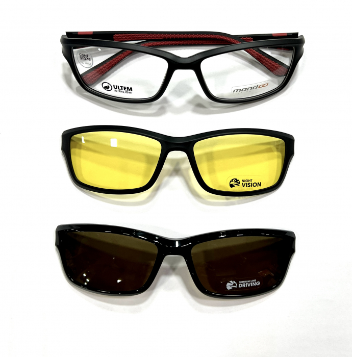 Rame Ochelari Mondoo 0577 TR1 cu 2 ClipOn / ClipOn Drive + Ceata [1]