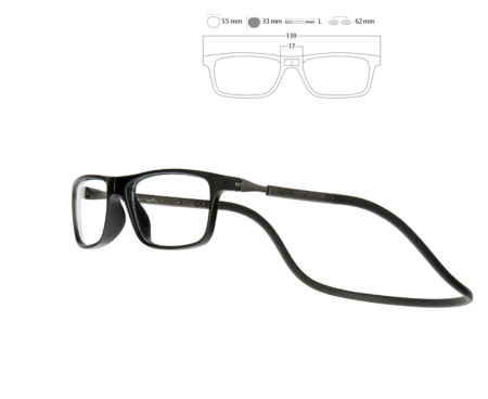 Slastik  JABBA 001 (+3.00sf) XL   Rame Ochelari pentru citit cu magnet la nas [2]