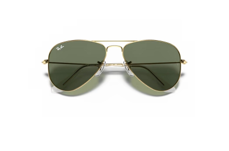 Ray Ban - Ray-Ban Junior RJ9506S 223/71 – Ochelari de Soare Copii Aviator, Aurii cu Lentile Verzi