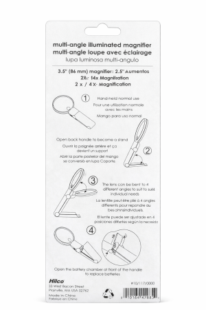 Lupa cu LED si Stativ - 2X/4X  Leader " Multi Angle illuminated Magnifier " [1]