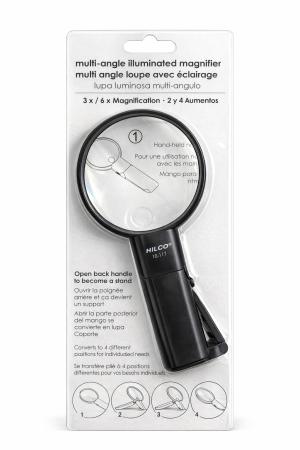 Lupa cu LED si Stativ - 2X/4X  Leader " Multi Angle illuminated Magnifier " [2]