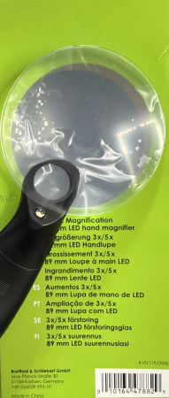 Lupa dubla 3X / 5X + LED - LED Hand Magnifier [2]