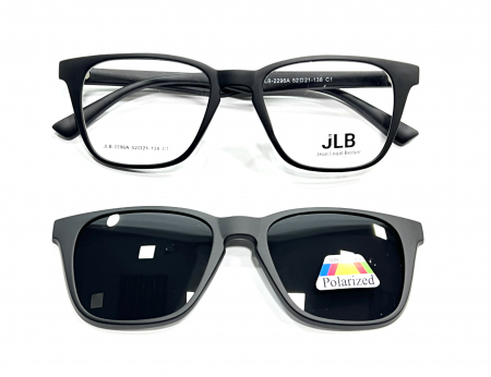 Jean Louis Bertier - Rame Ochelari de Vedere JBL2296A C1 cu Clip-On Polarizat /  5 Clip-onuri