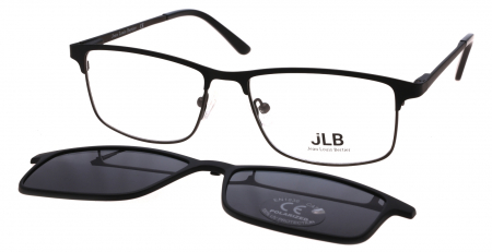 Unisex - Rame Ochelari de vedere JLB1232 C1 cu 2 Clip-Ons Polarizat + Condus Noaptea
