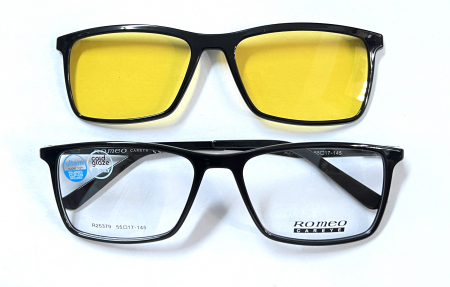 Clip-On Polarizat 3Clip-onuri Rame Ochelari de Vedere  Romeo Careye R25379 C2 Clip-On Polarizat 3Clip-onuri