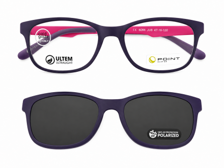 Rame Clip-On - Point Clip-On Ultem 6066 JU8 – Ramă Ochelari cu Clip-On Polarizat