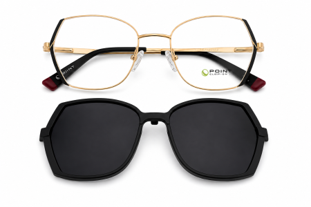 Rame Clip-On - Rame Point 6163 C1 cu ClipOn polarizat  Rame Ochelari de Vedere