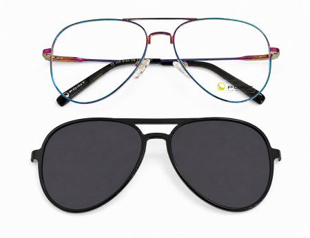 Rame Ochelari Vedere - Rame Point 6164 C5 Cameleon cu ClipOn polarizat  Rame Ochelari de Vedere