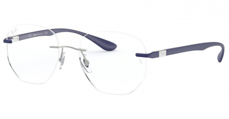 Rectangular - Rama ochelari de vedere frameless Ray Ban RB8766 1216 Titan