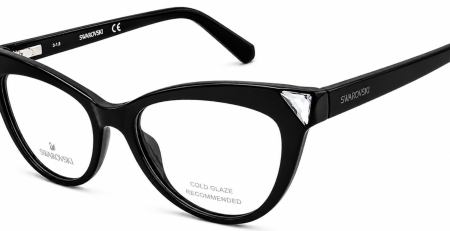 Swarovski SK5276 001 Ochelari de Vedere Femei Cat Eye Negri 54-16-140 [1]