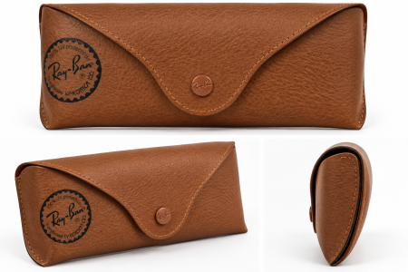 Tocuri - Toc Ray Ban Brown / Etui rame ochelari de soare Ray Ban Maro   / Ray Ban Glasses Case - Original - Maro